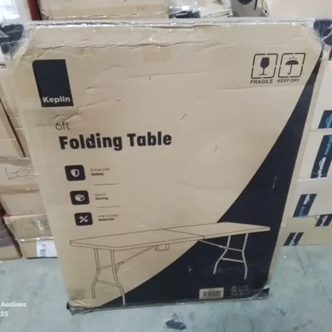 BOXED KEPLIN 6FT FOLDING TABLE 