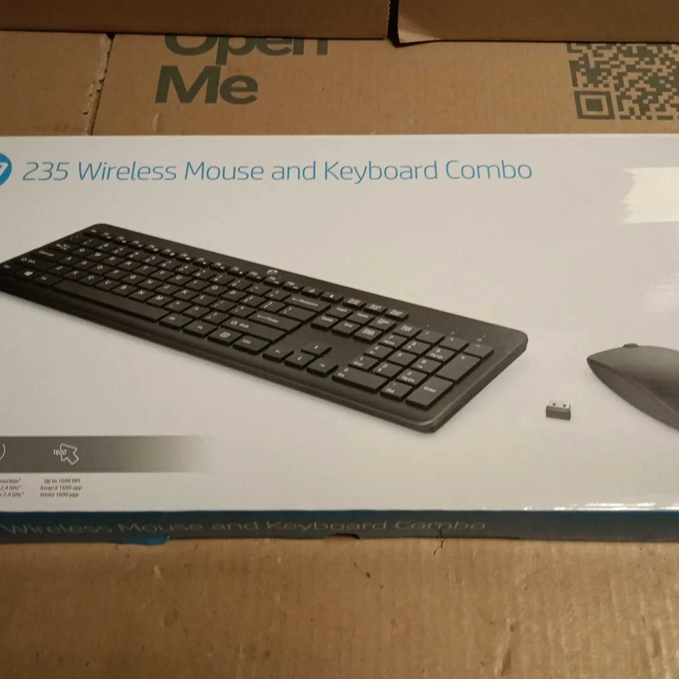 HP 235 WIRELESS MOUSE AND KEYBOARD COMBO – BOXED
