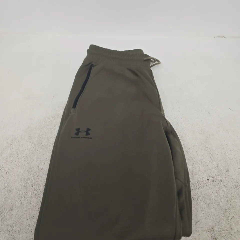 UNDER ARMOUR FLEECED TRACKSUIT BOTTOMS - SIZE M