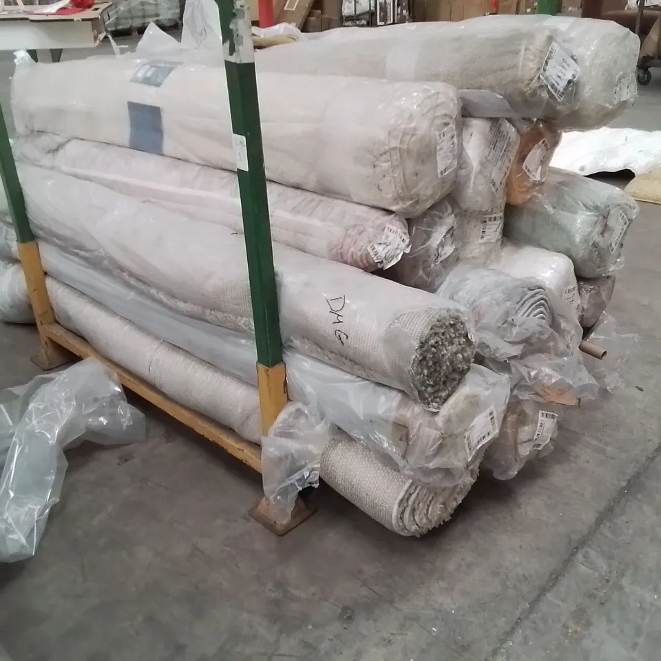 STILLAGE OF APPROXIMATELY 20 BAGGED QUALITY AREA RUGS