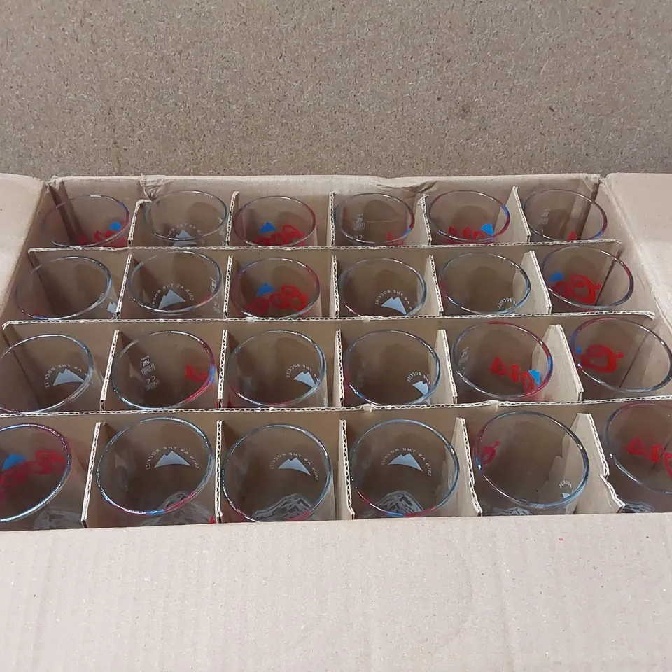 BOX OF APPROXIMATELY 24x COORS NUCLEATED PINT GLASSES