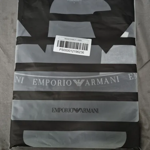 BAGGED EMPORIO ARMANI PYJAMAS SET IN BLACK - LARGE