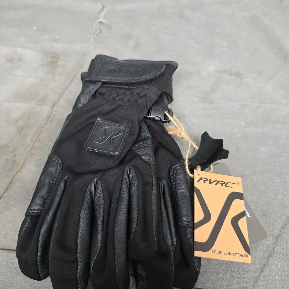RVRC BLACK GLOVES – LEATHER PALM