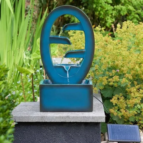 BOXED SMART GARDEN AZURE FALLS SOLAR WATER FEATURE FOUNTAIN
