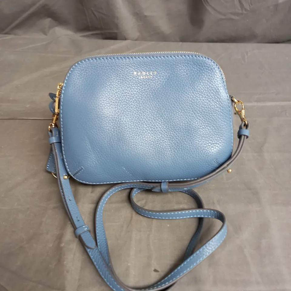 RADLEY LONDON LEATHER CROSSBODY BAG IN BLUE