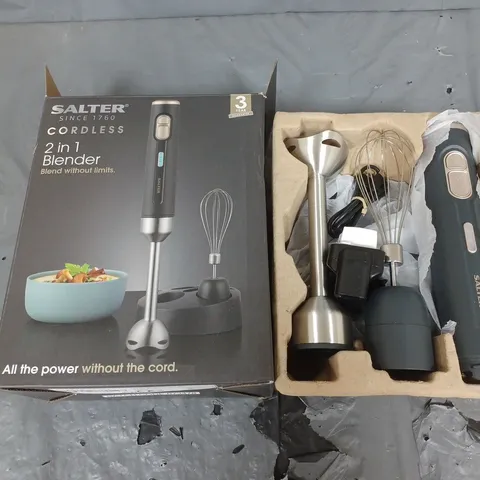 BOXED SALTER CORDLESS 2 IN 1 BLENDER