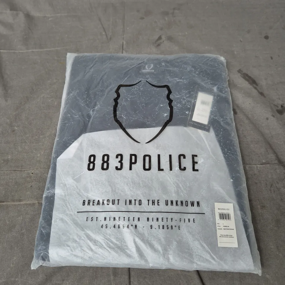 883 POLICE FORBES M NAVY/WHITE/KHAKI – SIZE L
