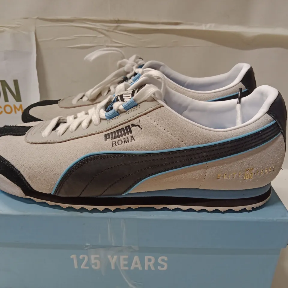 BOXED PUMA ROMA MANCHESTER CITY TRAINERS – UK 8