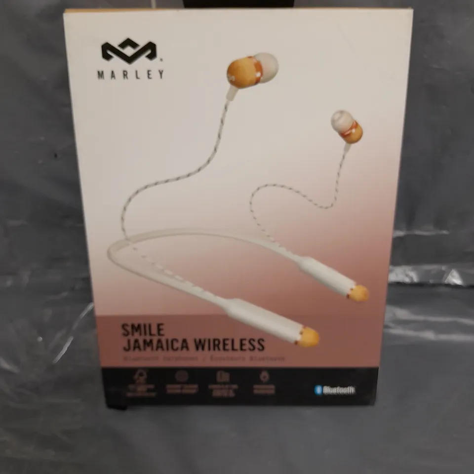 5 BOXED MARLEY SMILE JAMAICA WIRELESS BLUETOOTH HEADPHONES