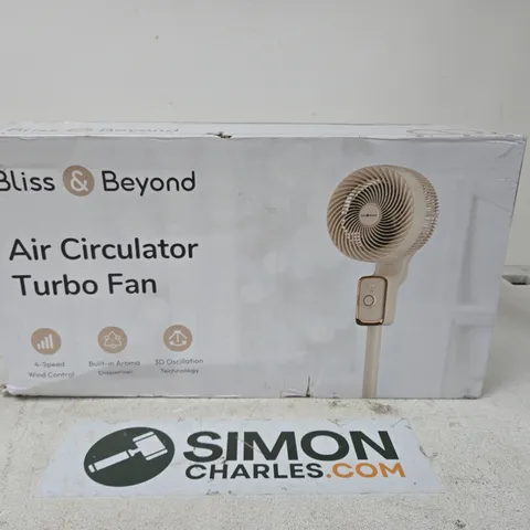 BLISS & BEYOND AIR CIRCULATOR TURBO FAN – BOXED