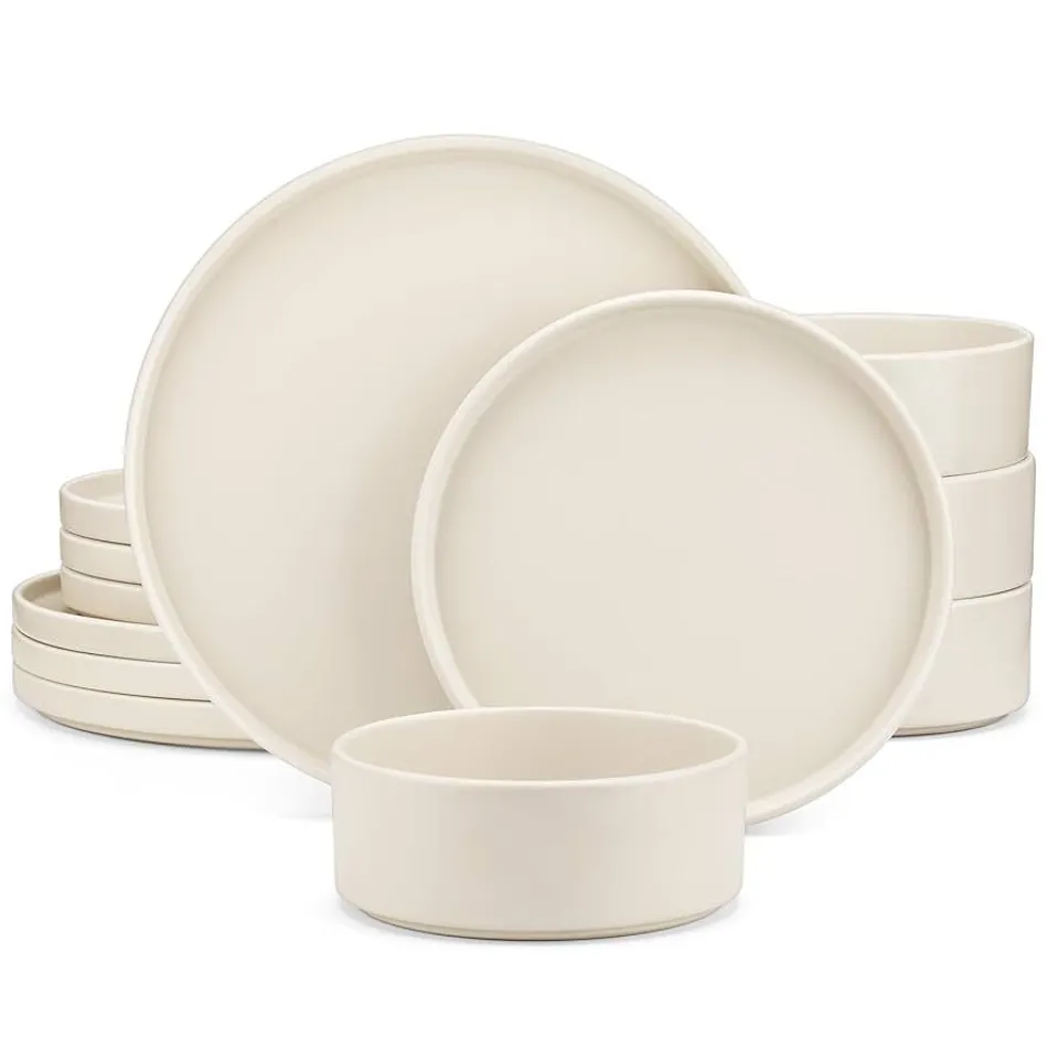 BOXED VANCASSO STONEWARE DINNING SET OF 12