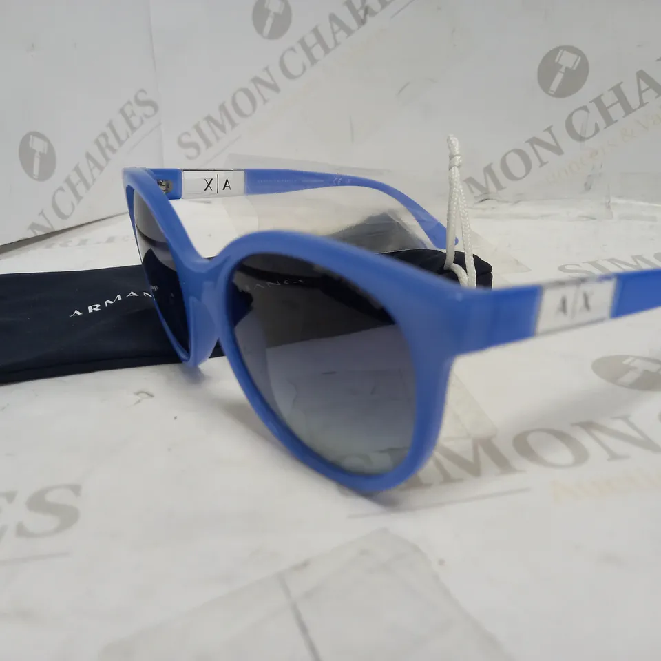 ARMANI EXCHANGE BLUE FRAME SUNGLASSES