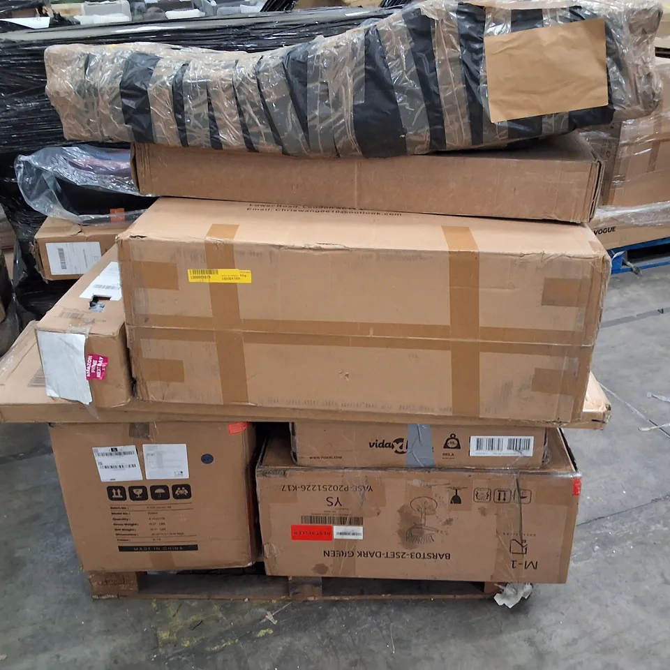 PALLET CONTAINING ASSORTED FLATPACK FURNITURE PARTS