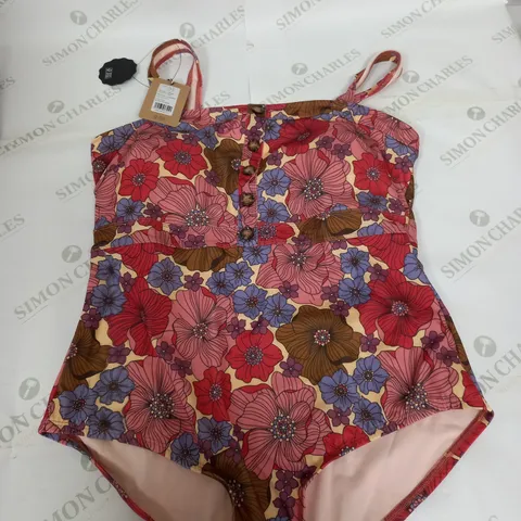 JOANIE FLORAL PATTERN SWIM COSTUME SIZE XL