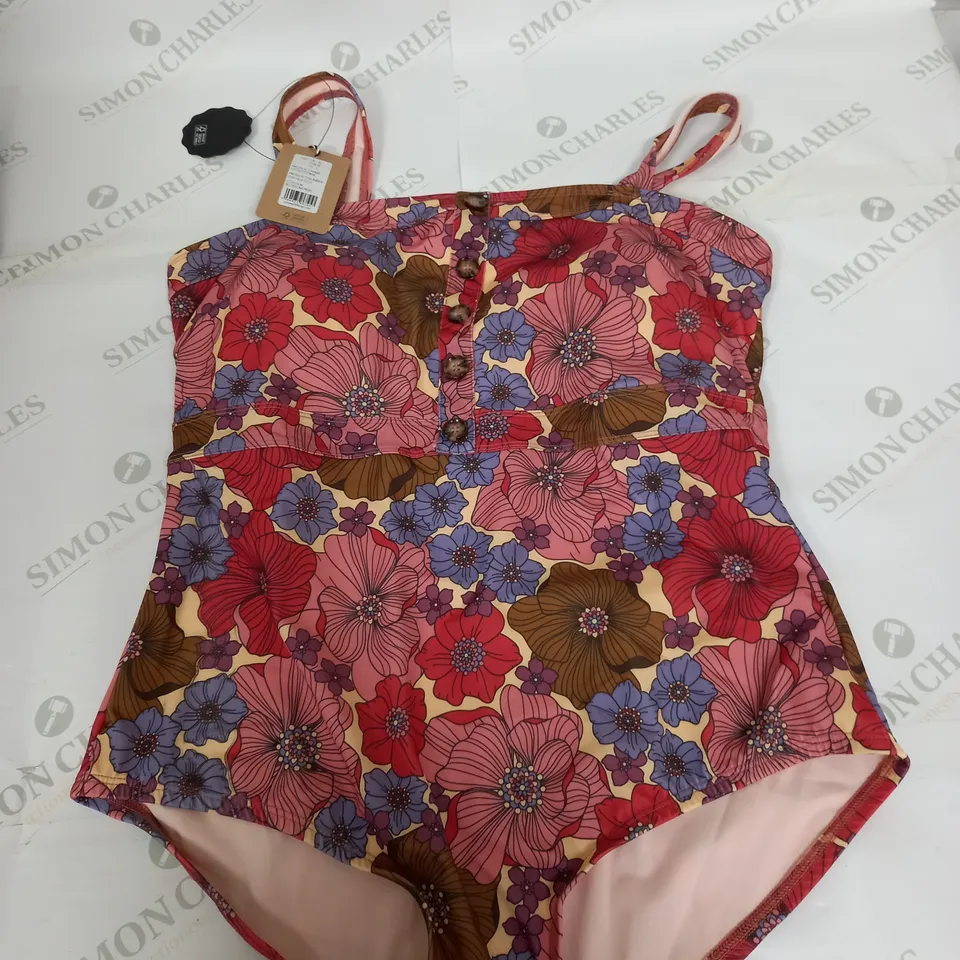JOANIE FLORAL PATTERN SWIM COSTUME SIZE XL