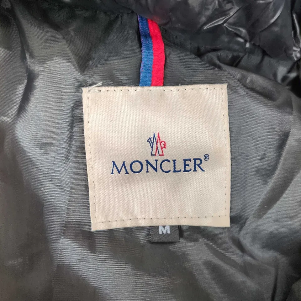 MONCLER DOWN PUFFER JACKET – BLACK, HOODED, SIZE M