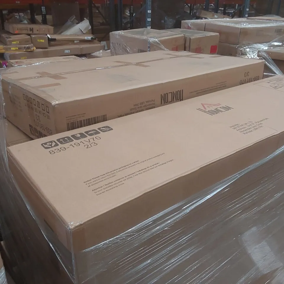 PALLET CONTAINING A VERY LARGE QUANTITY OF ASSORTED DESIGNER FURNITURE PARTS INCLUDING: SOFA PARTS ECT
