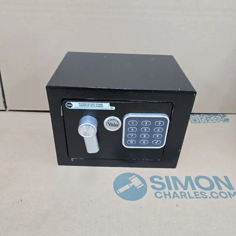 YALE ELECTRONIC SAFE MINI WITH KEYPAD – COMPACT BLACK STEEL SAFE