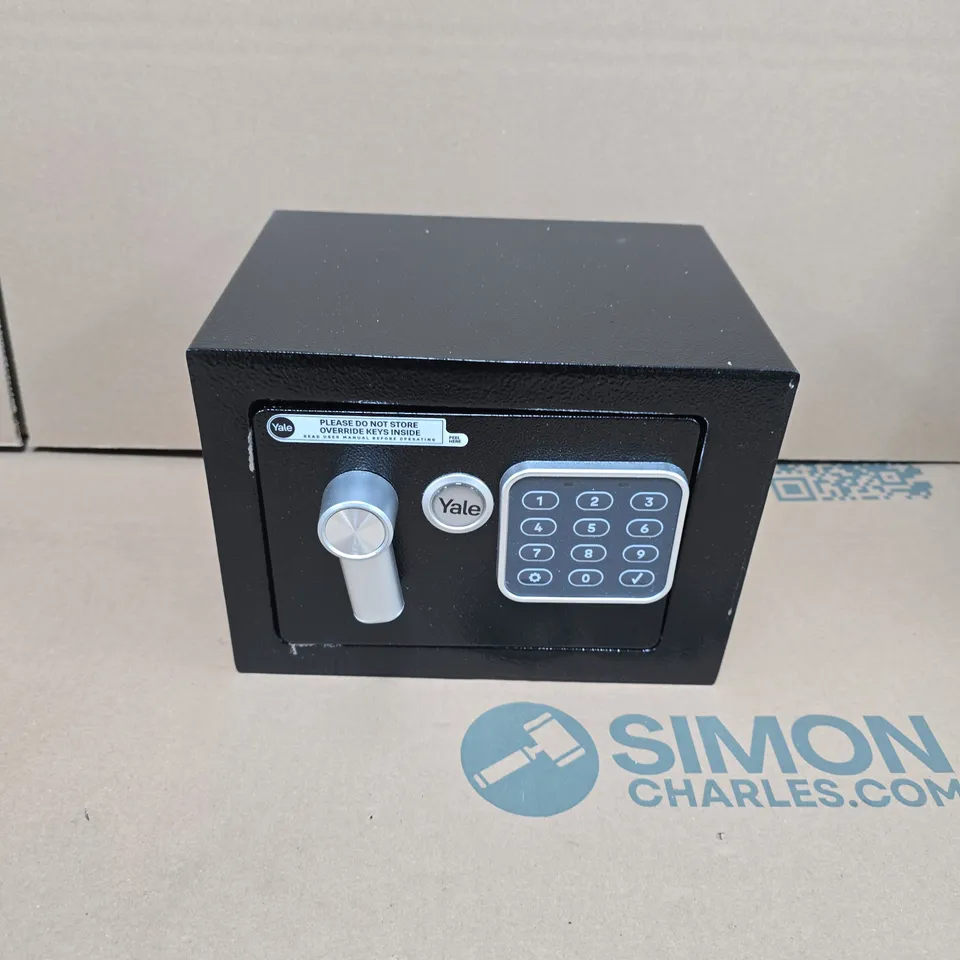 YALE ELECTRONIC SAFE MINI WITH KEYPAD – COMPACT BLACK STEEL SAFE