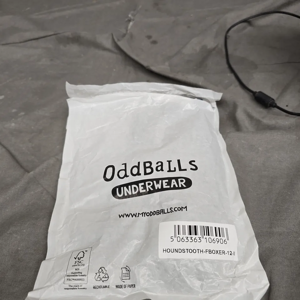 ODDBALLS UNDERWEAR HOUNDSTOOTH BOXER – MEN'S SIZE M 