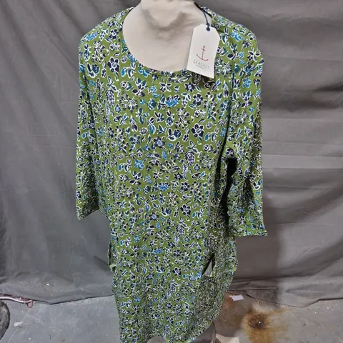 SEASALT CORNWALL TUNIC – SHORE FLORA CREEK FLORAL PRINT, UK 16