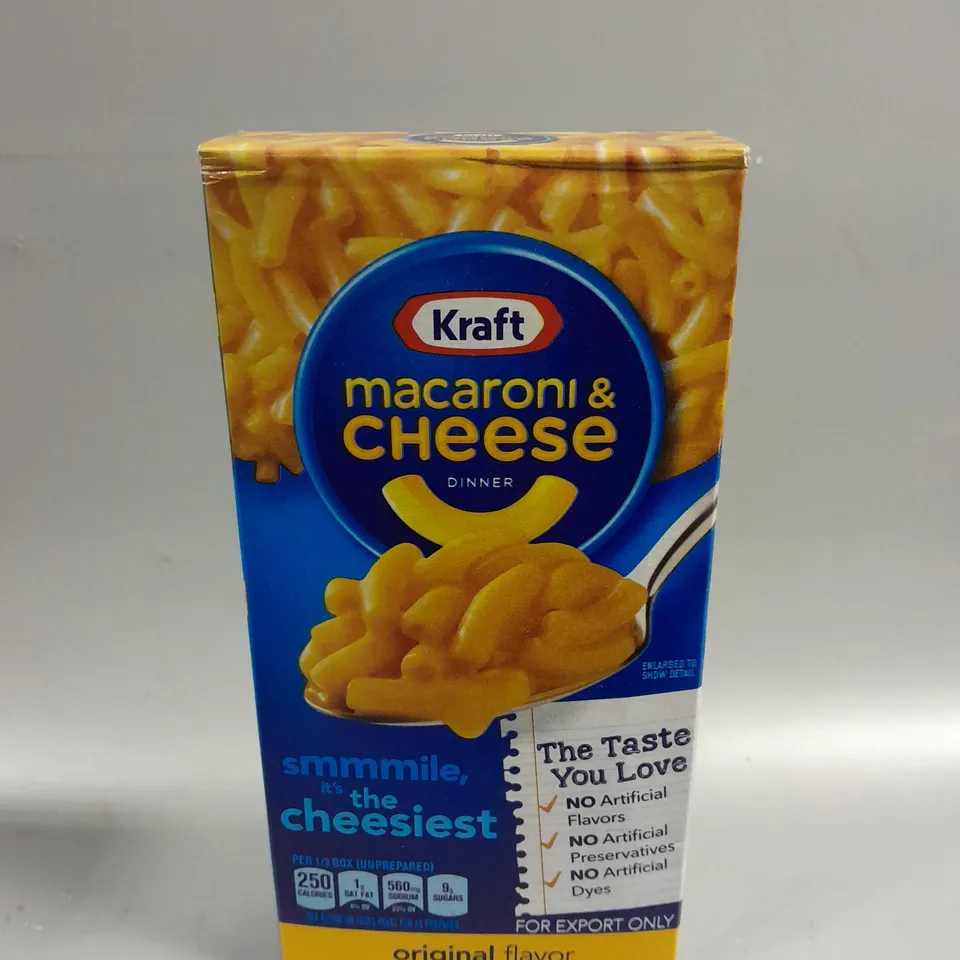 APPROXIMATELY 12 BOXED KRAFT MACARONI & CHEESE DINNER PACKS - ORIGINAL FLAVOUR 12 X 206G