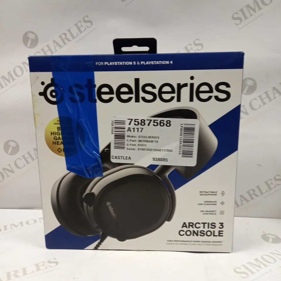 STEELSERIES ARCTIS 3 CONSOLE STEREO WIRED GAMING HEADSET