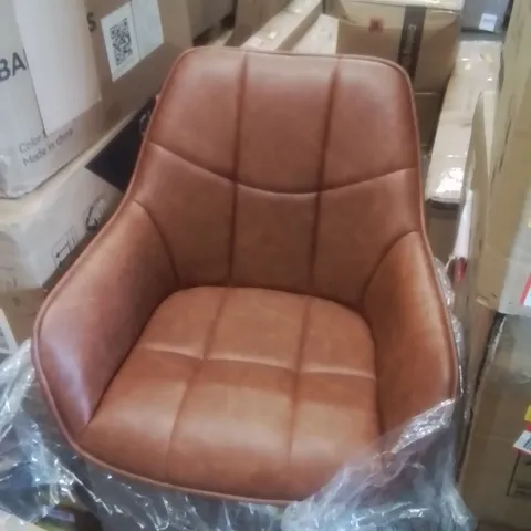BOXED TAJANA UPHOLSTERED SIDE CHAIR BROWN 