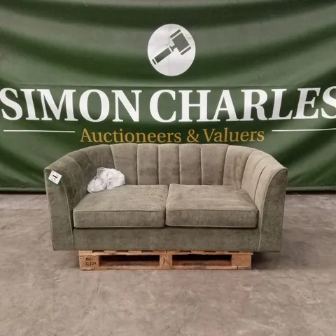 GUILD 2 SEATER FABRIC SOFA - OLIVE