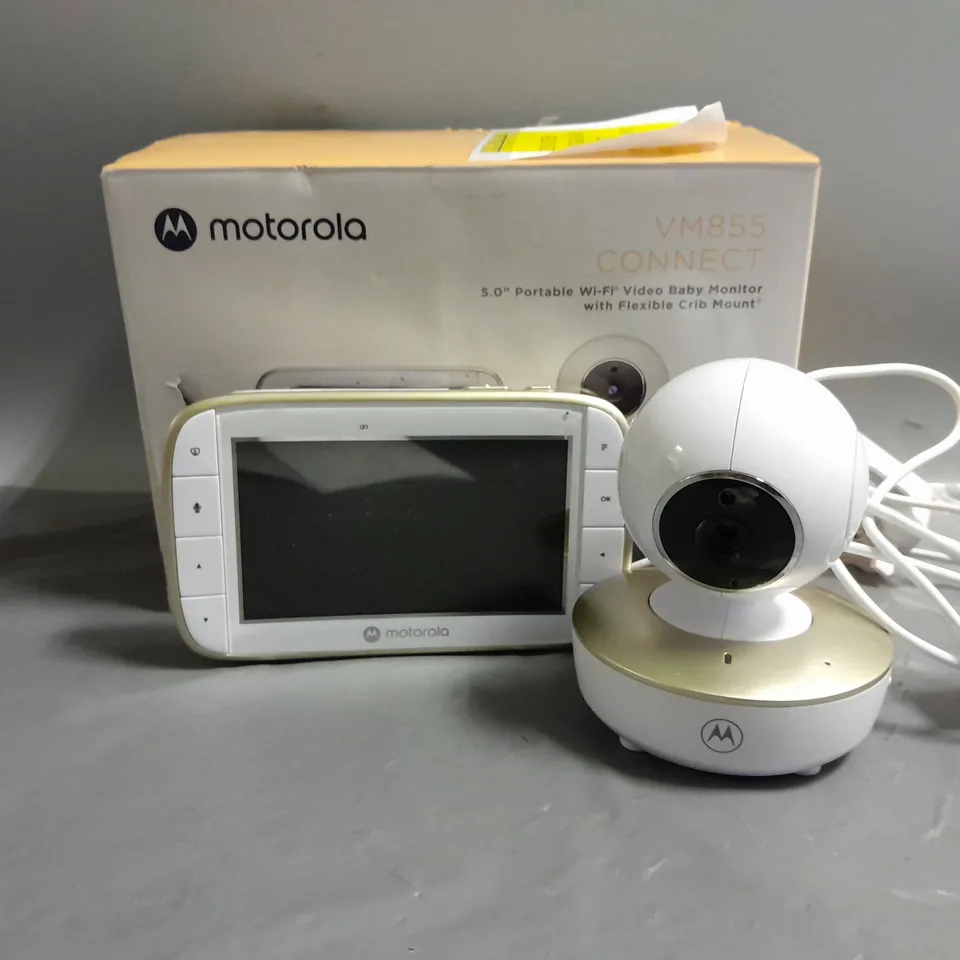 BOXED MOTOROLA NURSERY VM855 CONNECT VIDEO BABY MONITOR 