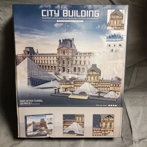 LOUVRE MUSEUM CITY BUILDING PUZZLE – ARCHITECTURE SERIES BRICK SET