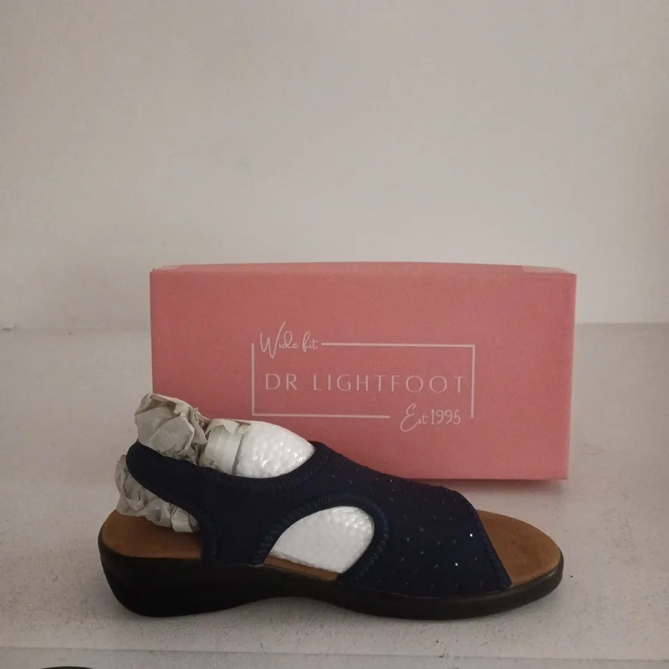 DR LIGHTFOOT WIDE FIT SANDALS – WOMEN’S NAVY UK SIZE 5