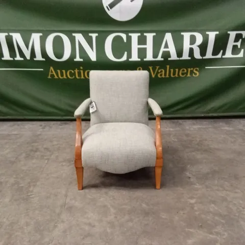 QUALITY HIGH-END DESIGNER FABRIC ACCENT CHAIR