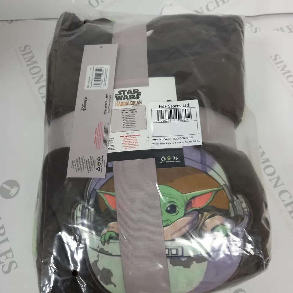 BAGGED MADOLORIAN PJ SET & SOCKS FOR ADULTS - M