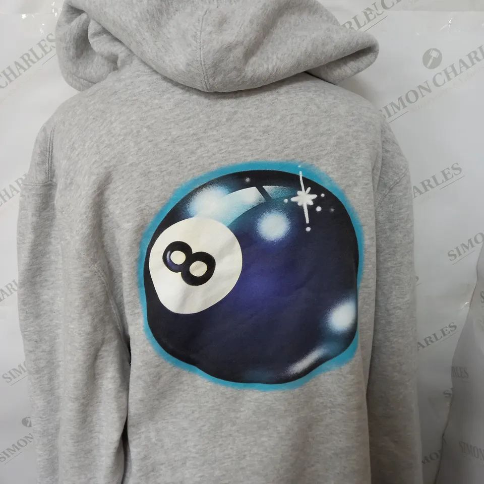 STUSSY LOGO GRAPHIC HOODIE SIZE M