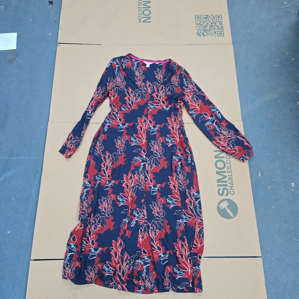 WHITE STUFF PETITE NAVY FLORAL DRESS – UK 10P