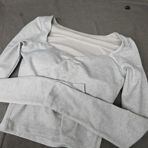 RECHARGE LONG SLEEVE CROP TOP - S