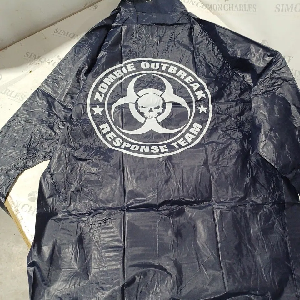 BOX OF APPROX 50 PVC RAINCOAT WITH ZOMBIE LOGO