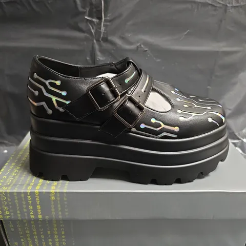 BOXED PAIR OF KOI CYBERNETIC STOMPER MARY JANES - UK SIZE 3