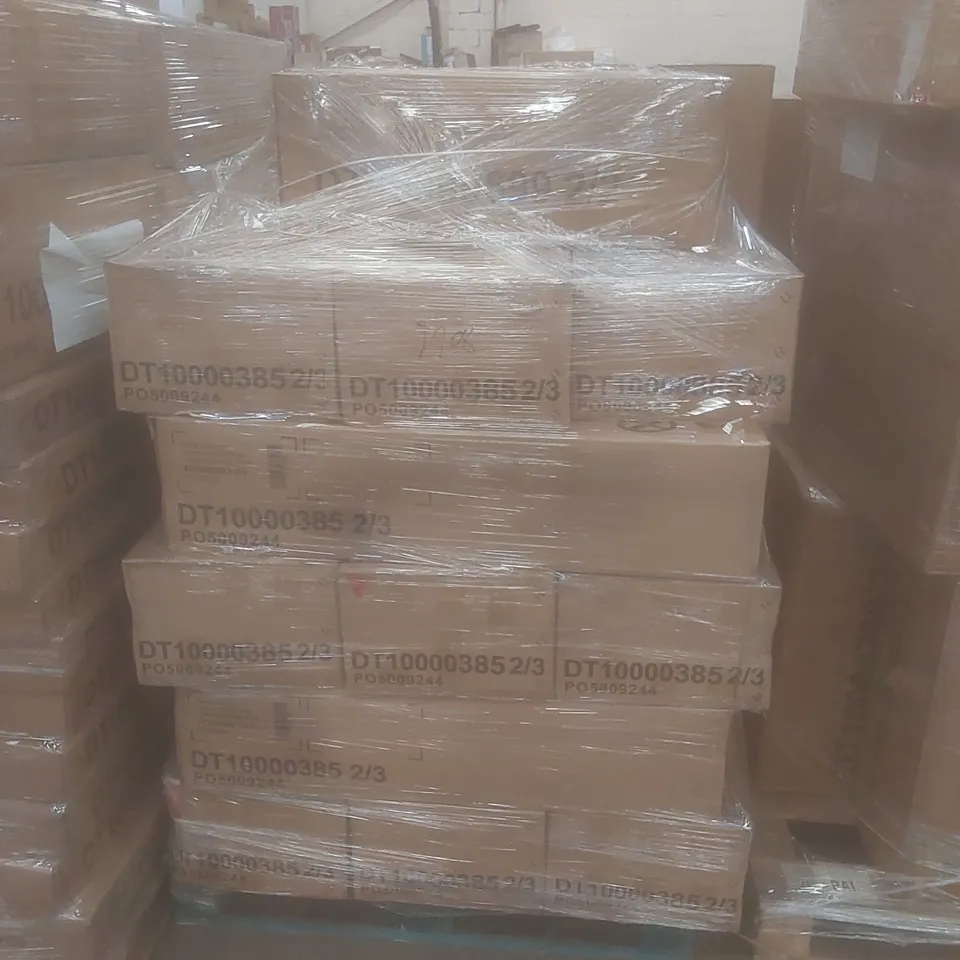 PALLET OF ASSORTED BRAND NEW AND INCOMPLETE DESIGNER FLATPACK FURNITURE PARTS