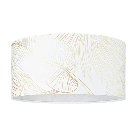BOXED EGLO BUCAMARANGA FABRIC CEILING LIGHT WHITE GOLD 47.5CM