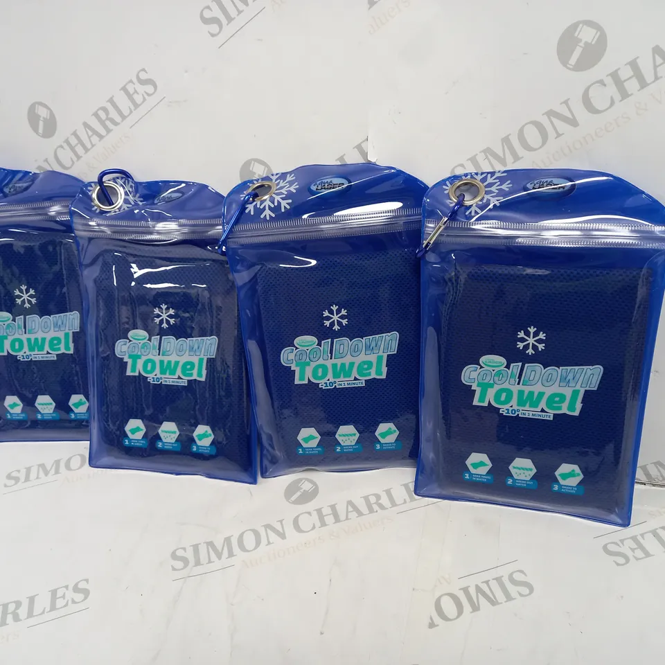 4 AQUA LASER SET OF COOL DOWN TOWELS