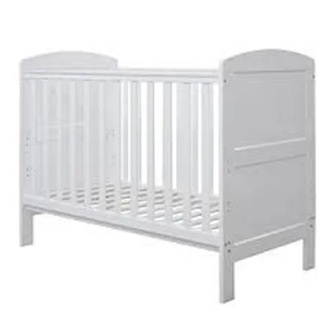 BOXED ICKLE BUBBA COLEBY MINI COT BED - WHITE (1 BOX)