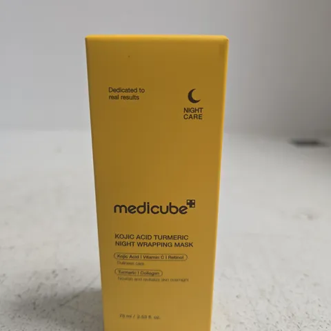 MEDICUBE KOJIC ACID TURMERIC NIGHT WRAPPING MASK – 75 ML