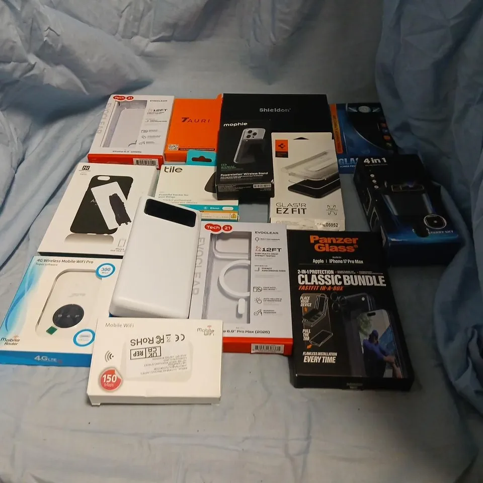 LOT OF ASSORTED MOBILE PHONE ACCESSORIES & PACKAGING (MIXED LOT)