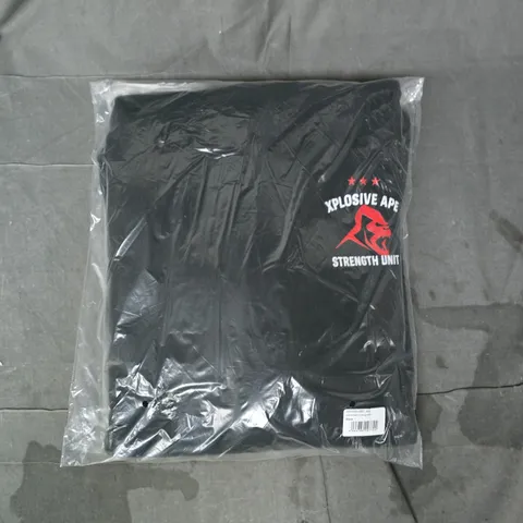 XPLOSIVE APE STRENGTH UNIT STRING HOODIE IN BLACK SIZE 5XL