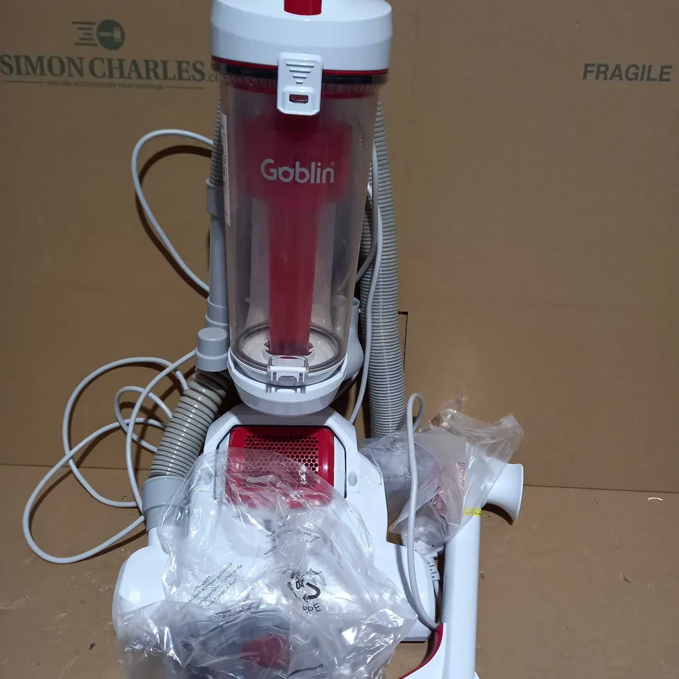 GOBLIN PET UPRIGHT VACUUM CLEANER - WHITE/RED
