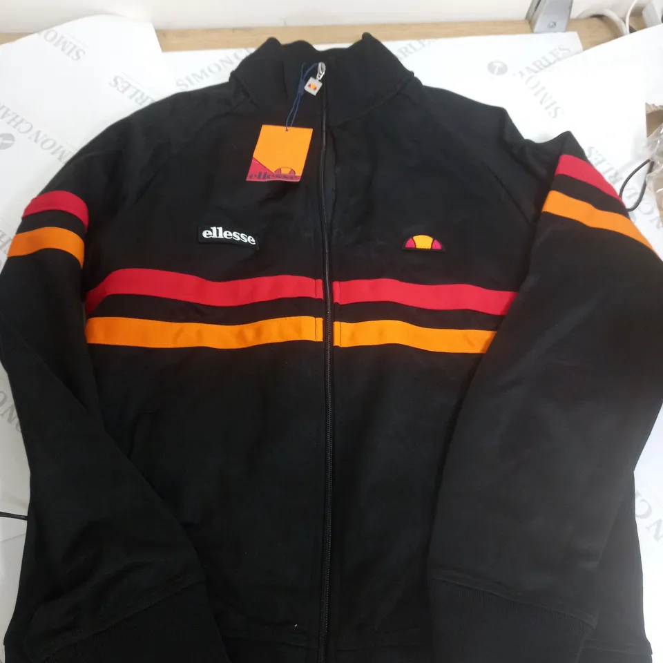 ELLESSE BLACK TRACKSUIT TOP - XL