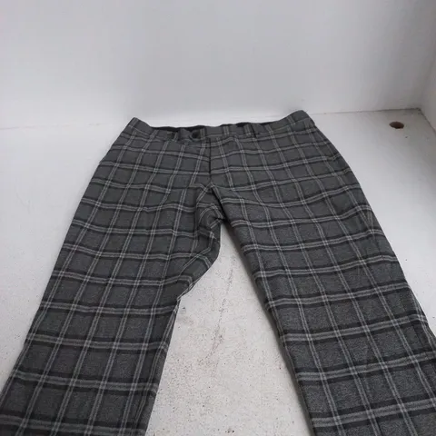 NEXT MENβS GREY CHECK TROUSERS β UK 34 (34W) X 29L