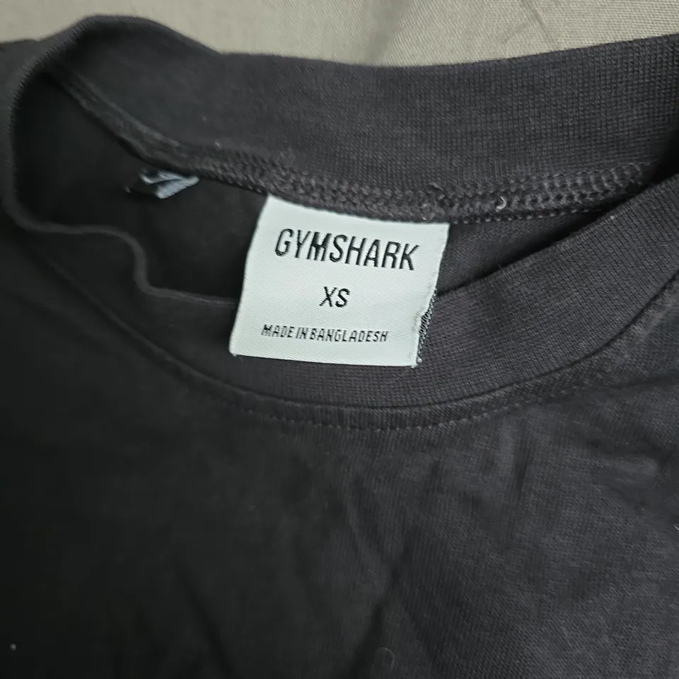 GYMSHARK BACK GRAPHIC TEE IN BLACK - OVERSIZED FIT XS